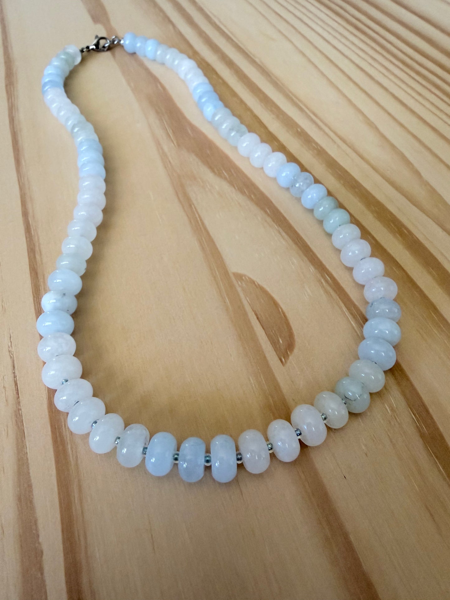 Multi-Colored Jade Rondelle Necklace