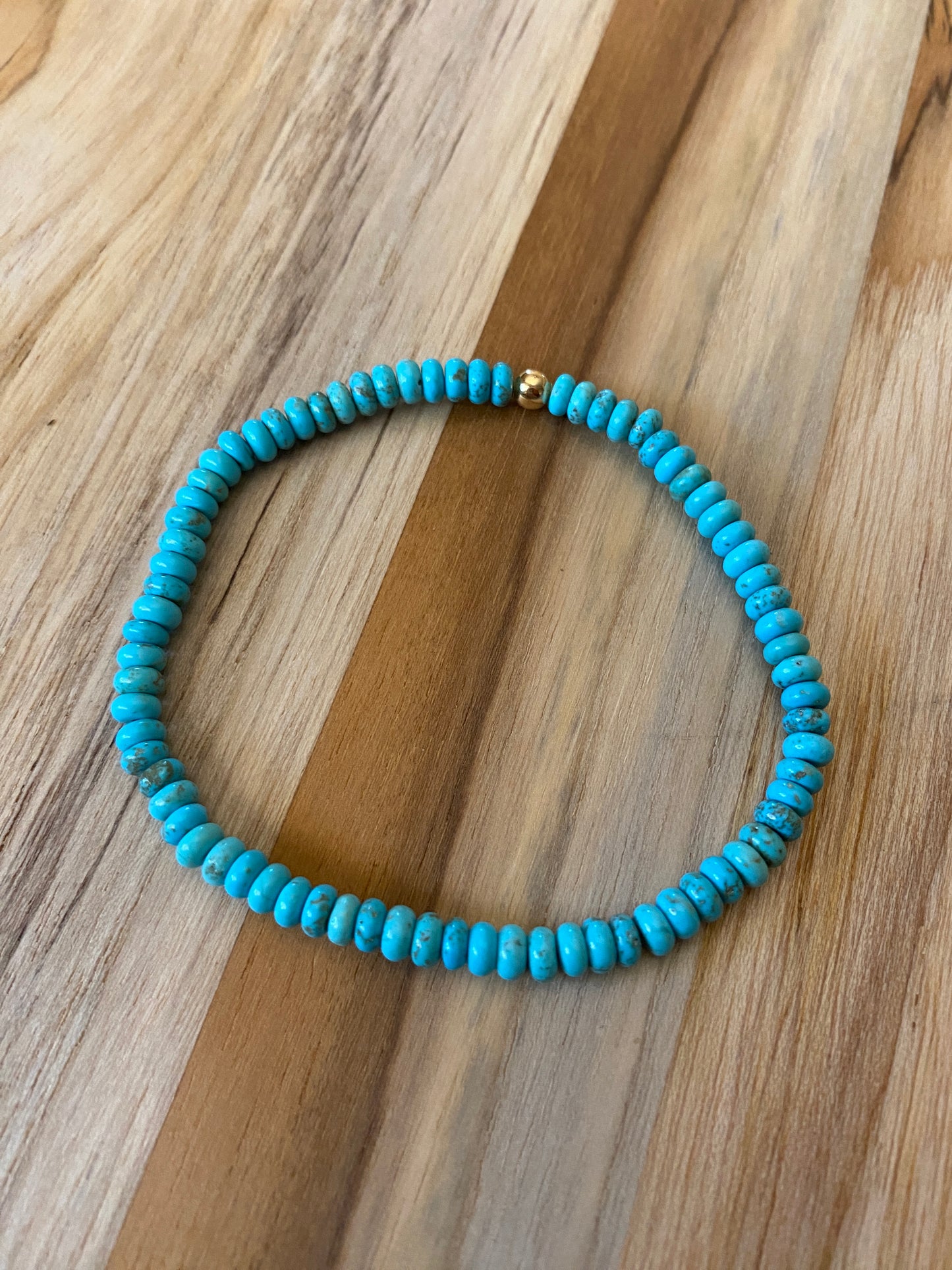 Dainty Nevada Turquoise Stretch Bracelet