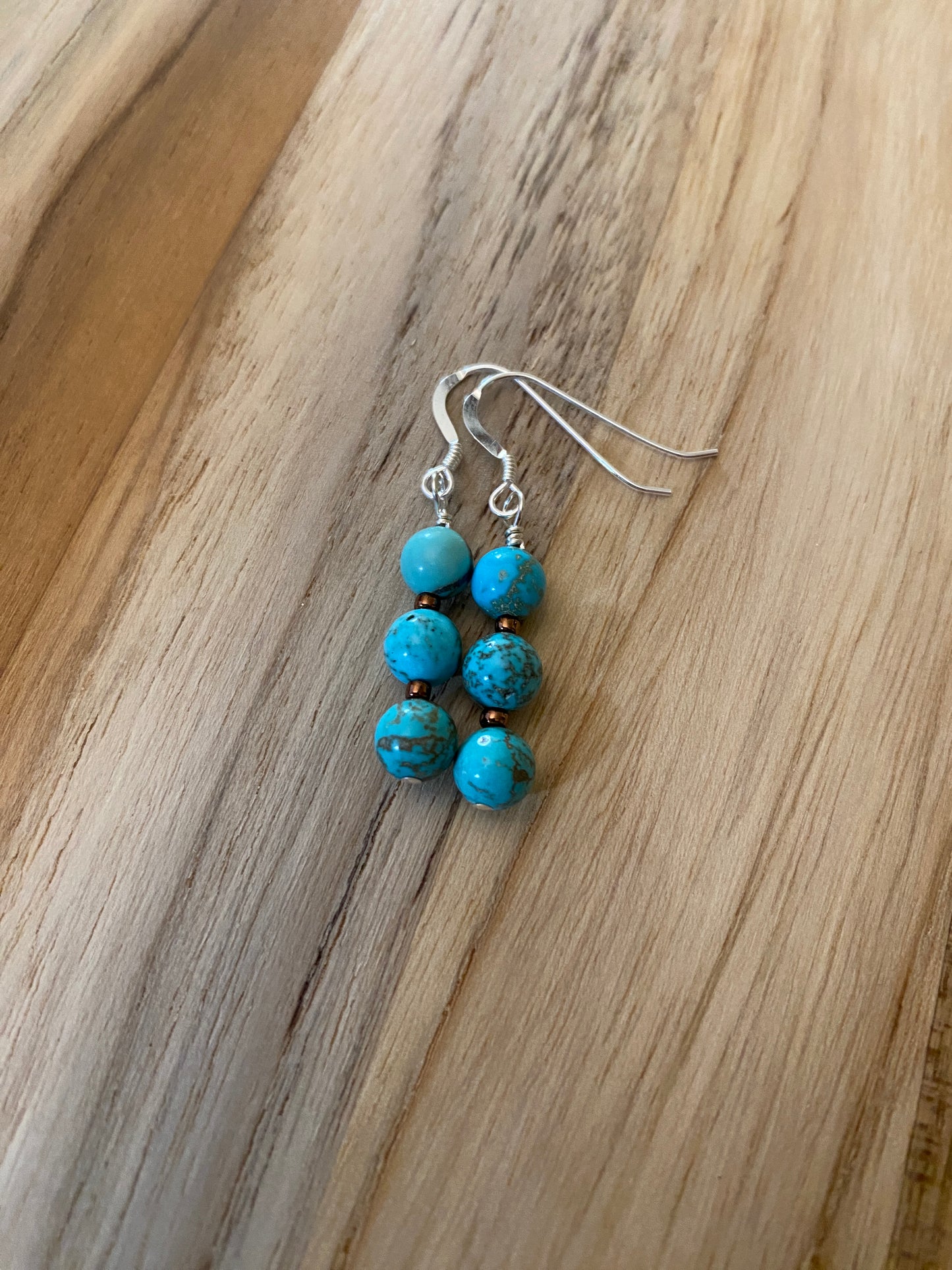 Nevada Turquoise Dangle Earrings