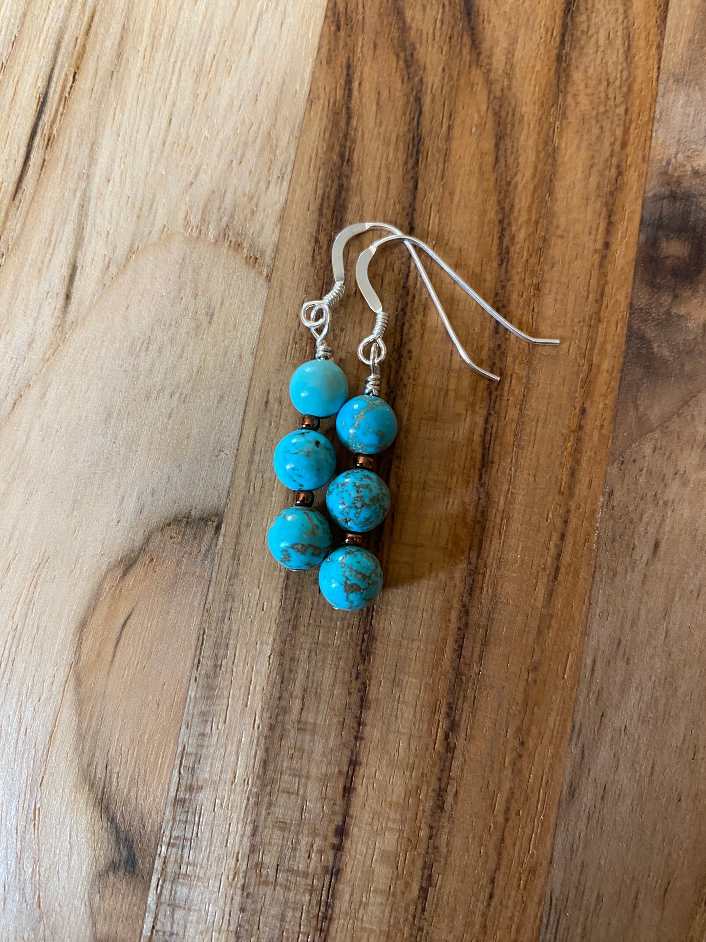 Nevada Turquoise Dangle Earrings
