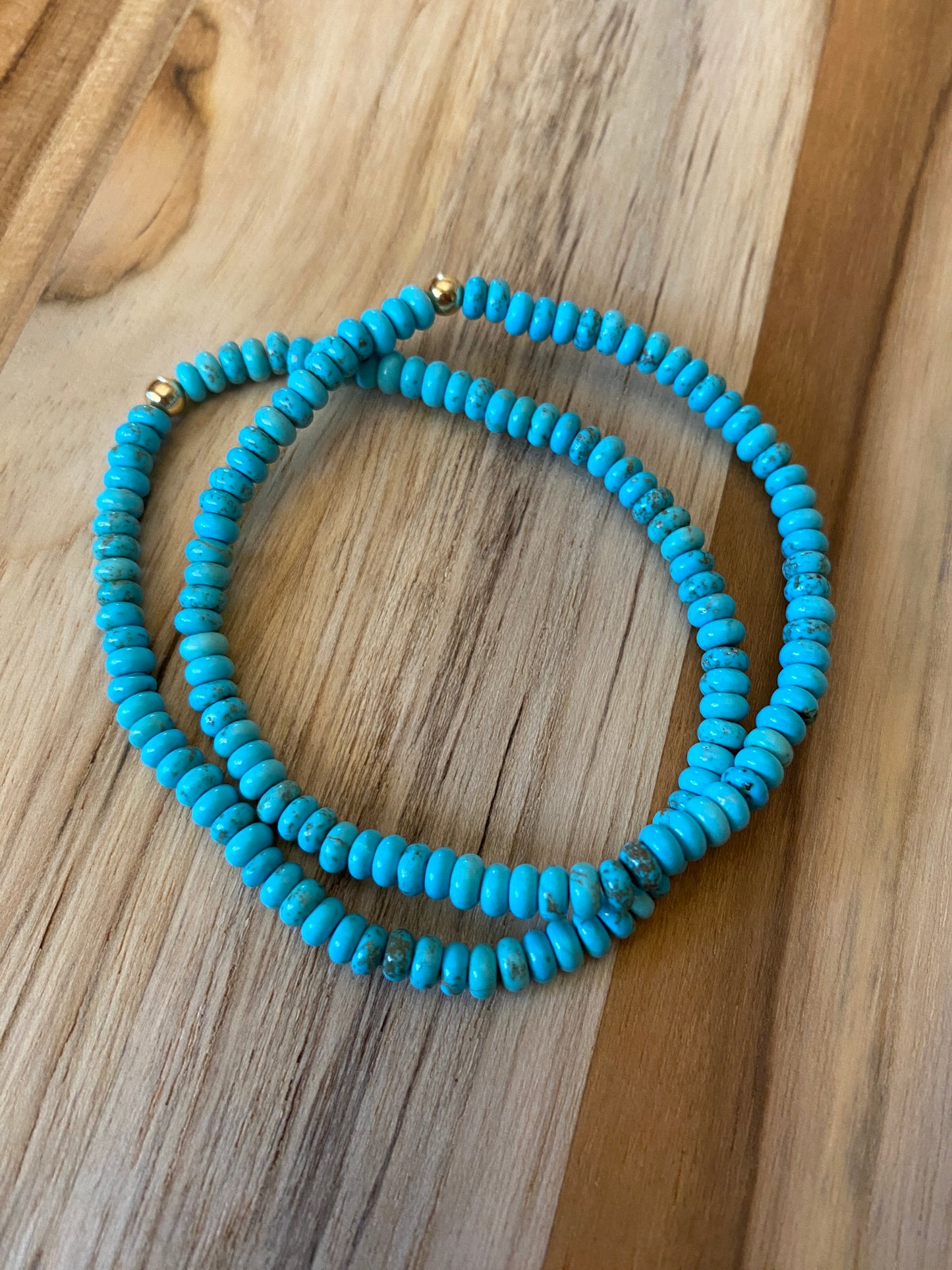 Dainty Nevada Turquoise Stretch Bracelet