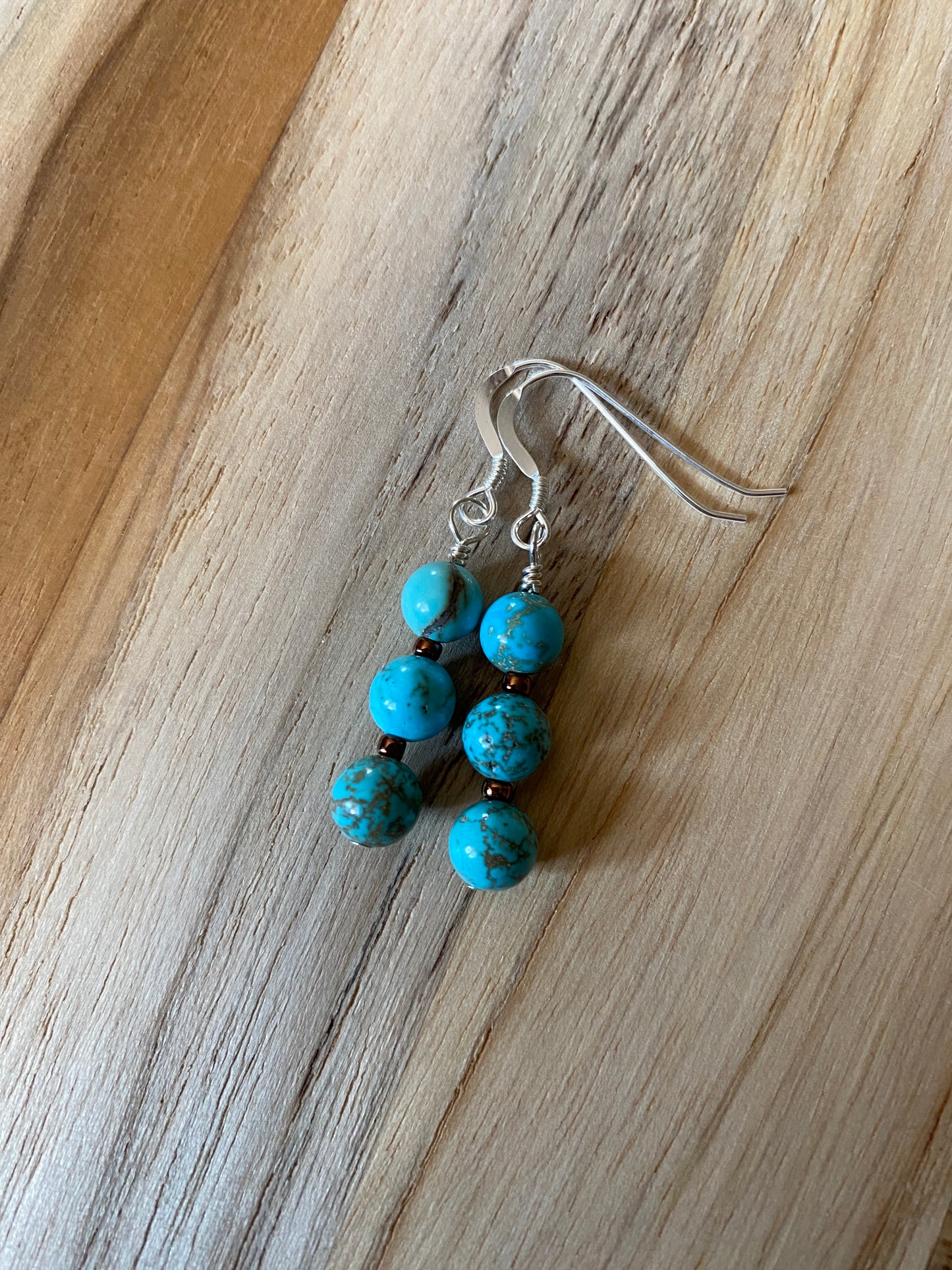 Nevada Turquoise Dangle Earrings