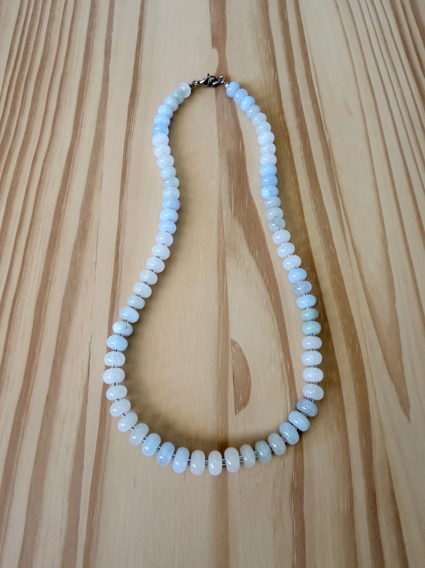 Multi-Colored Jade Rondelle Necklace
