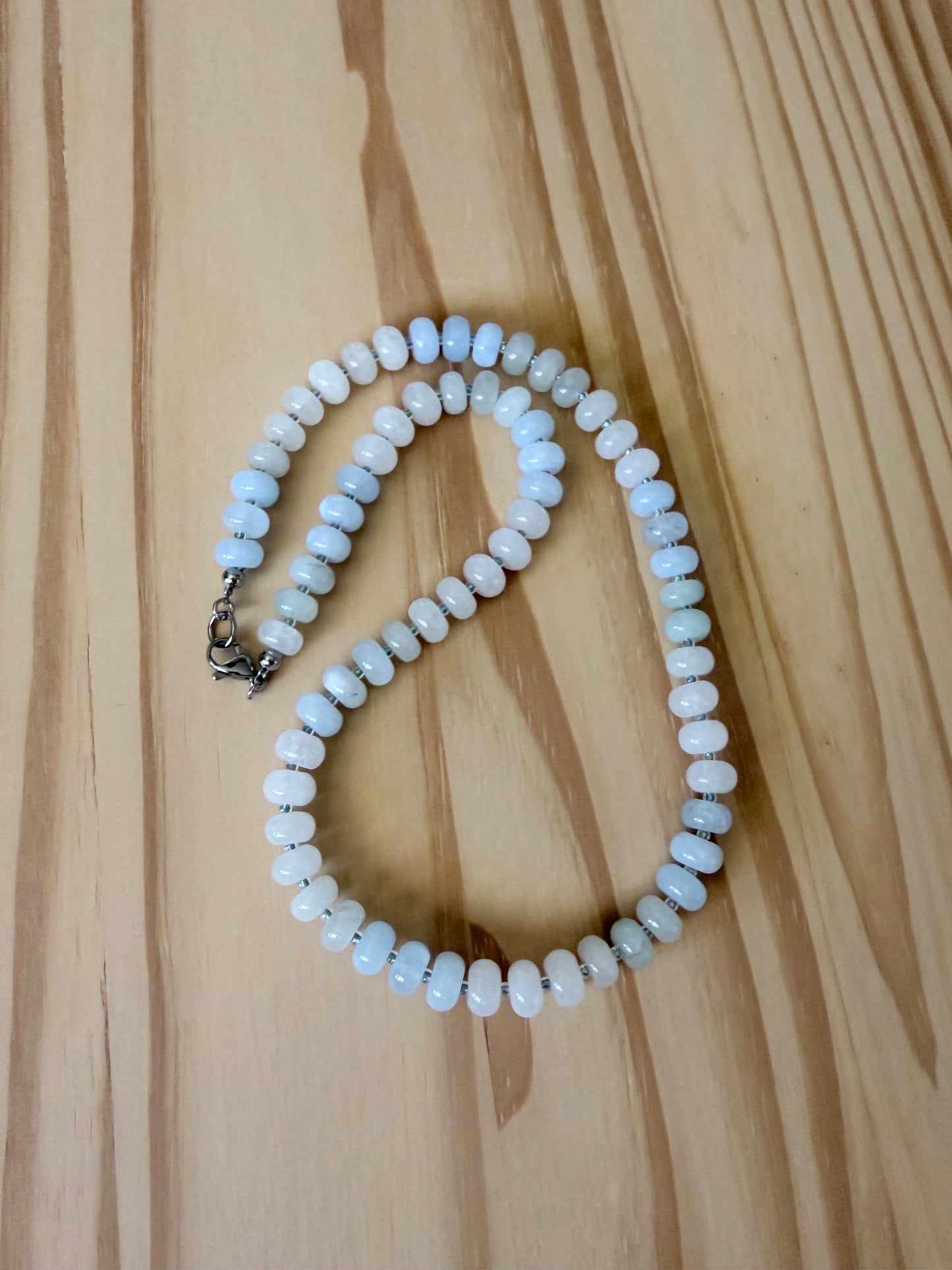 Multi-Colored Jade Rondelle Necklace