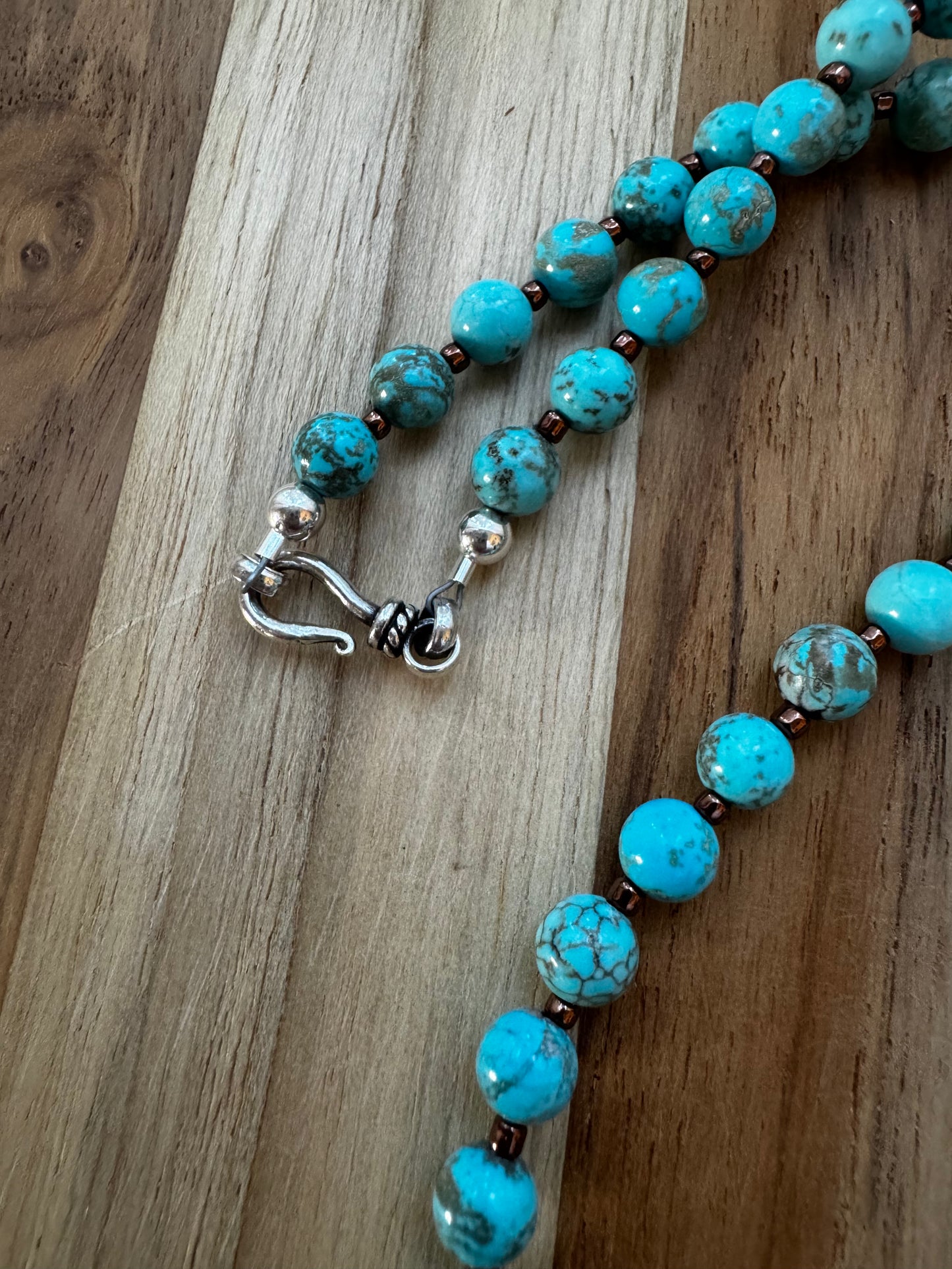 Dainty Nevada Turquoise Necklace ~ Sterling Silver