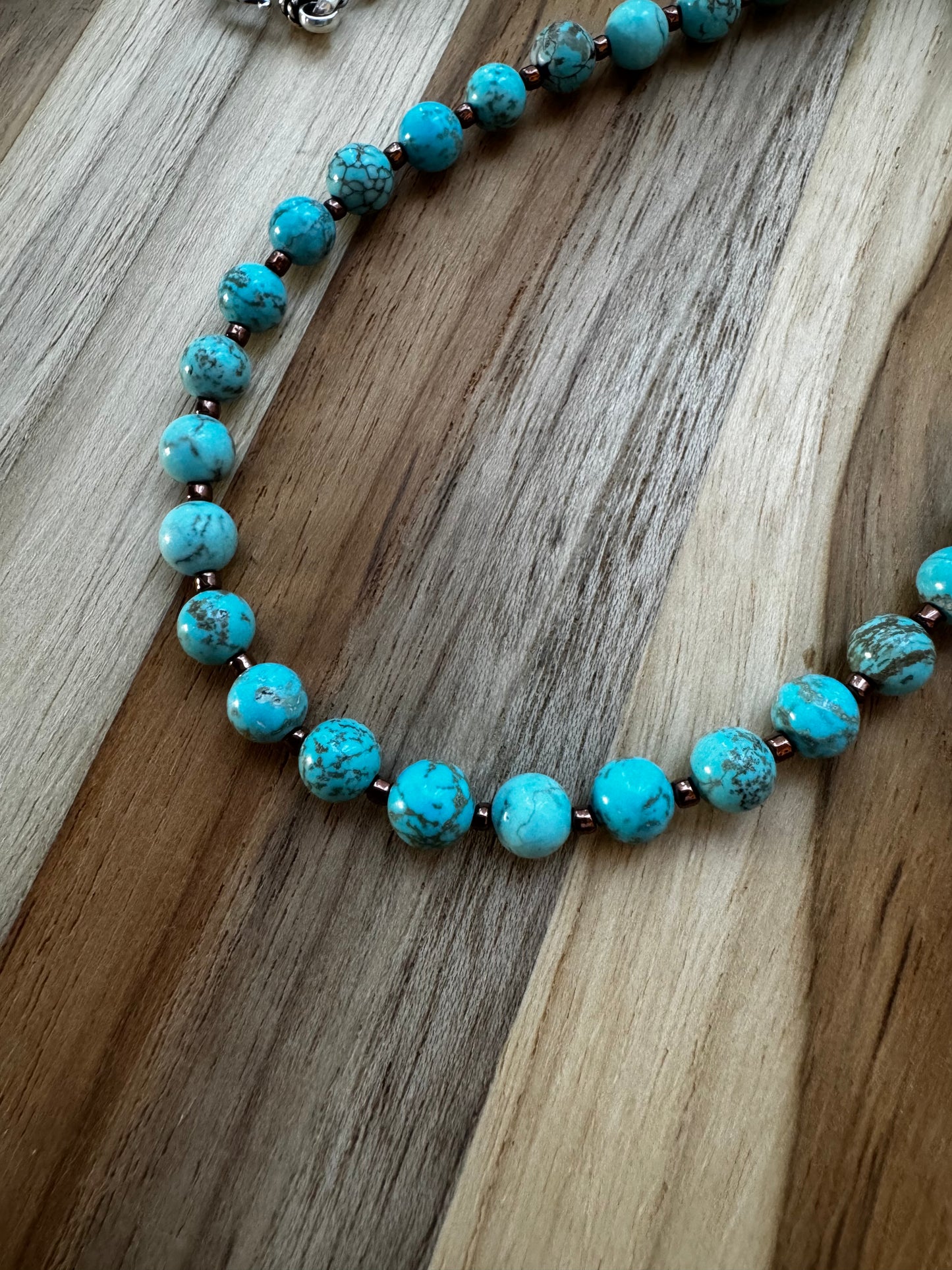 Dainty Nevada Turquoise Necklace ~ Sterling Silver