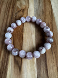 Purple Kunzite Stretch Bracelet ~ 7”   9-10mm beads