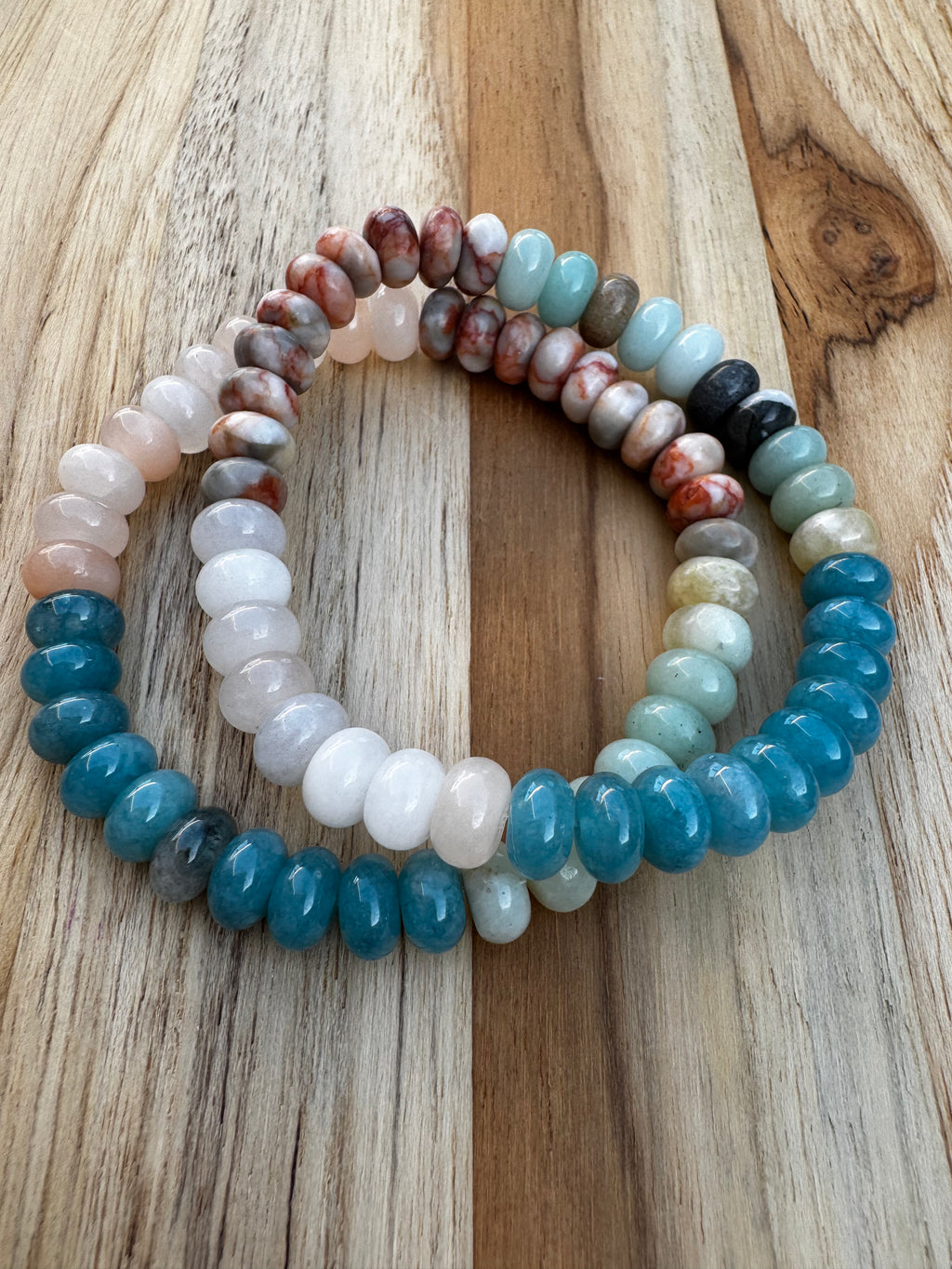 Multi-Colored Gemstone Stretch Bracelet