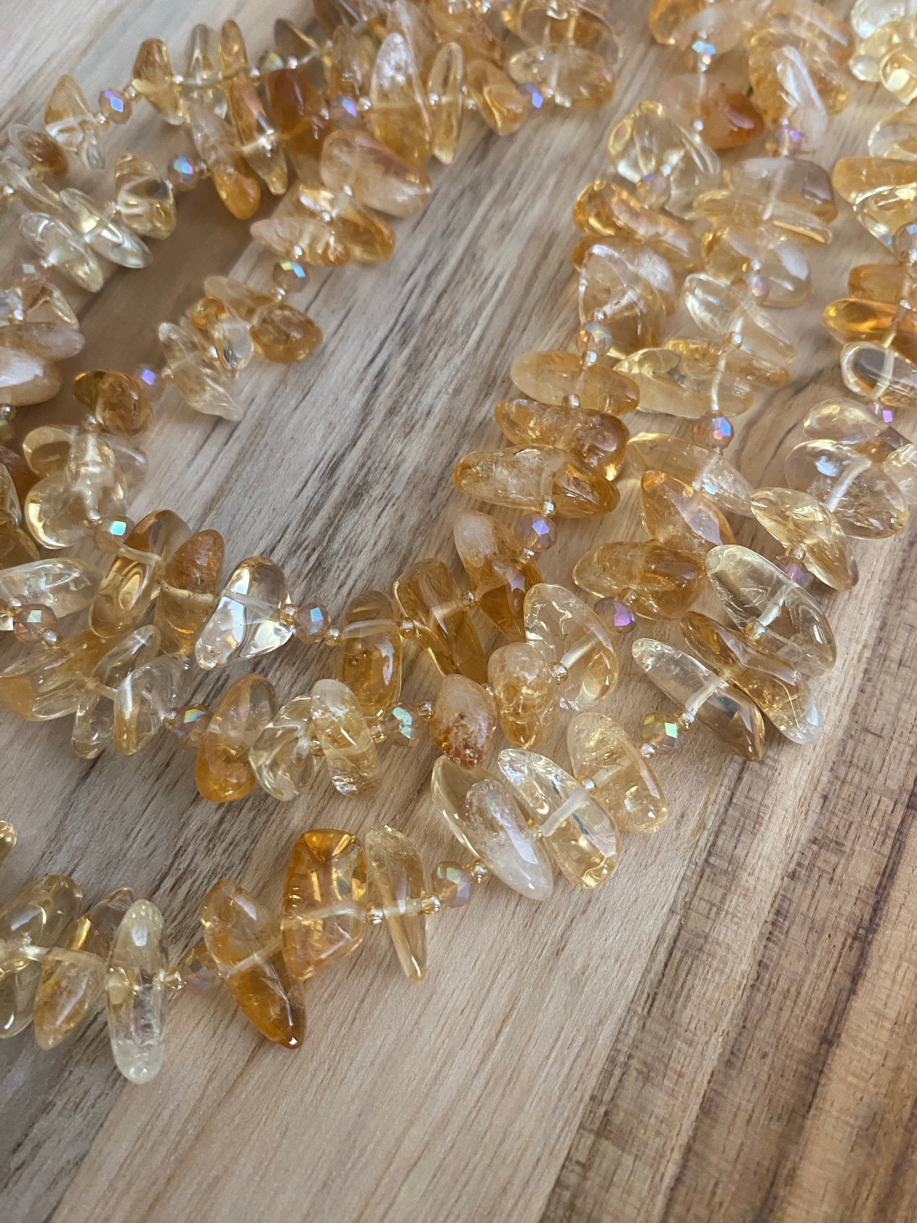 Citrine on sale chip beads