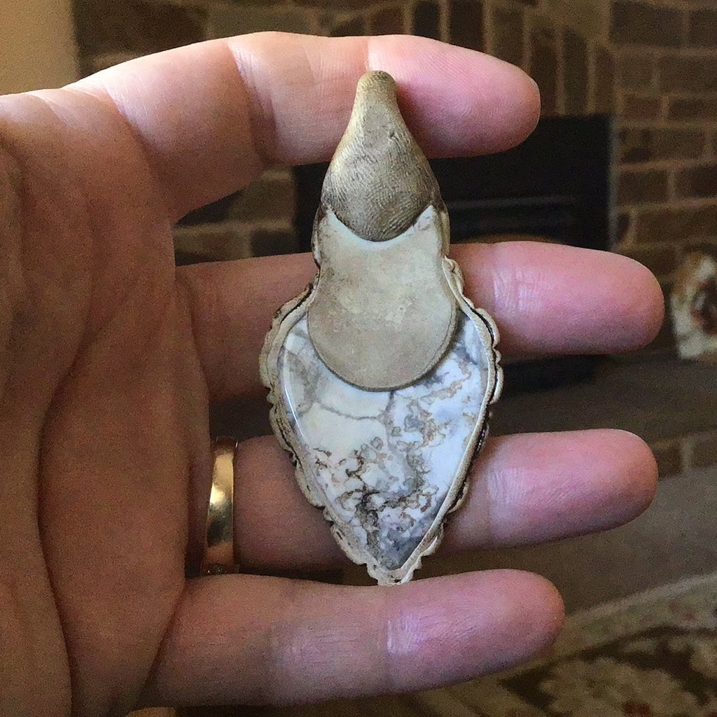 Polymer Clay Pendant with Jasper