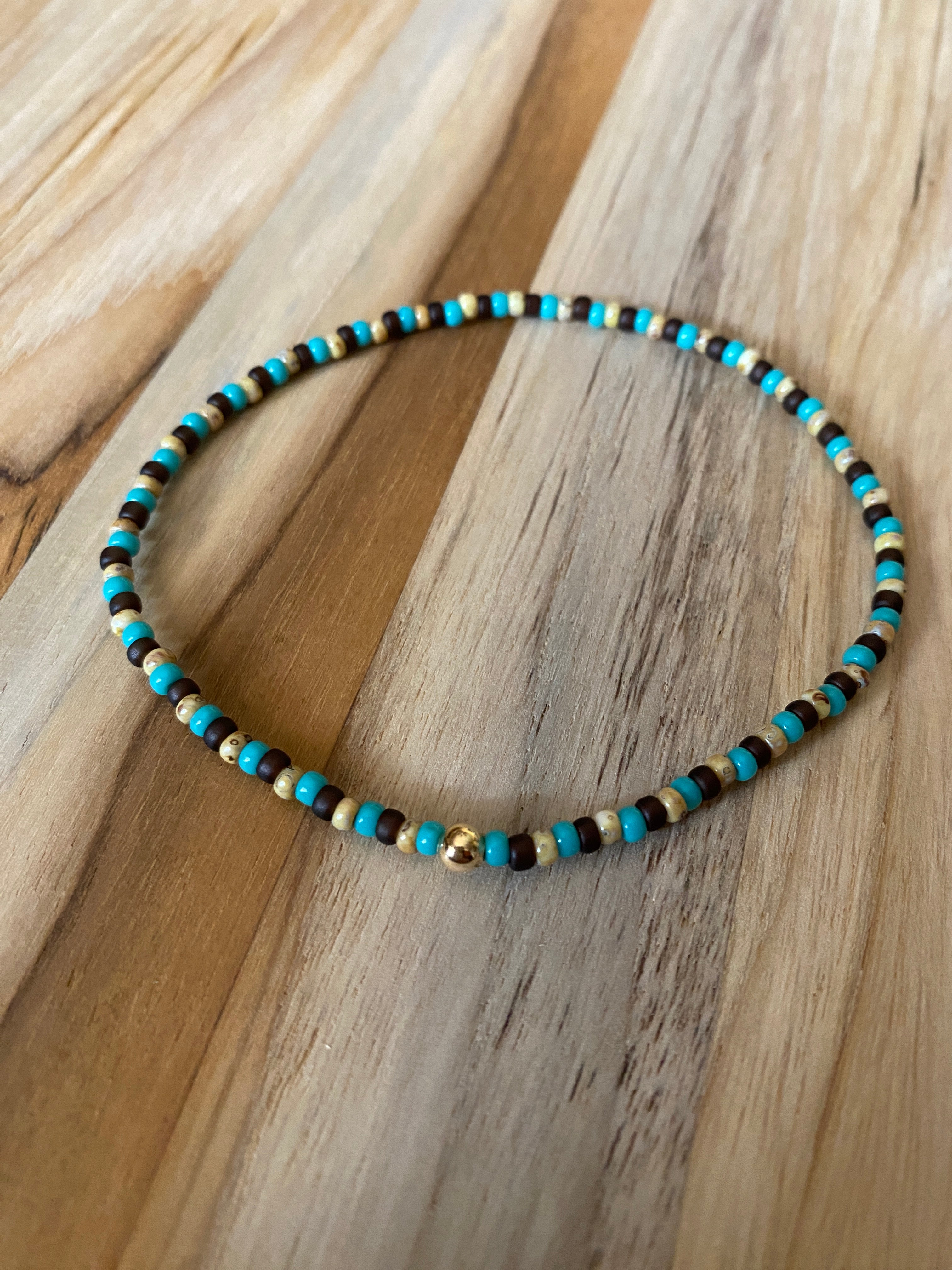 Dainty Multi Colored Seed Bead Ankle Bracelet Anklet