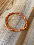 Dainty Orange Spiny Stretch Bracelet