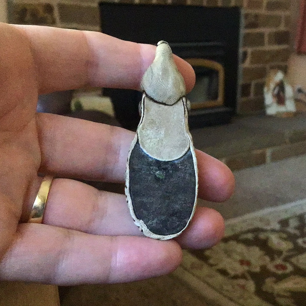 Polymer Clay Pendant with Black Quartz