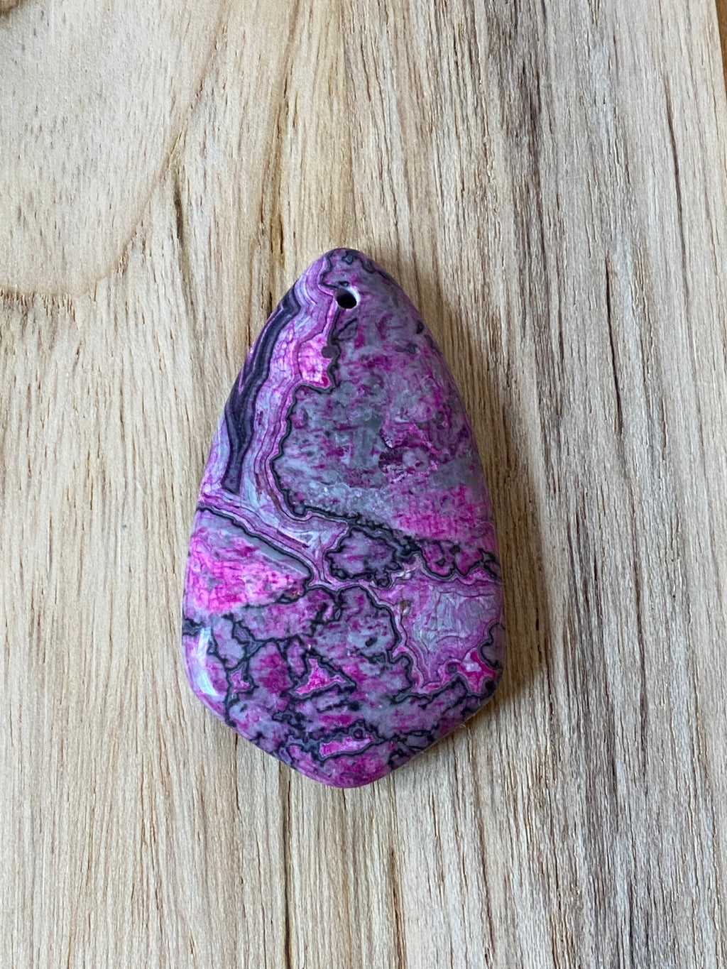 Crazy Lace Agate Pendant Bead