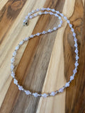 Dainty Pale Purple Amethyst Beaded Necklace