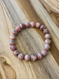Stunning Argentinian Rhodochrosite Stretch Bracelet ~ 7”