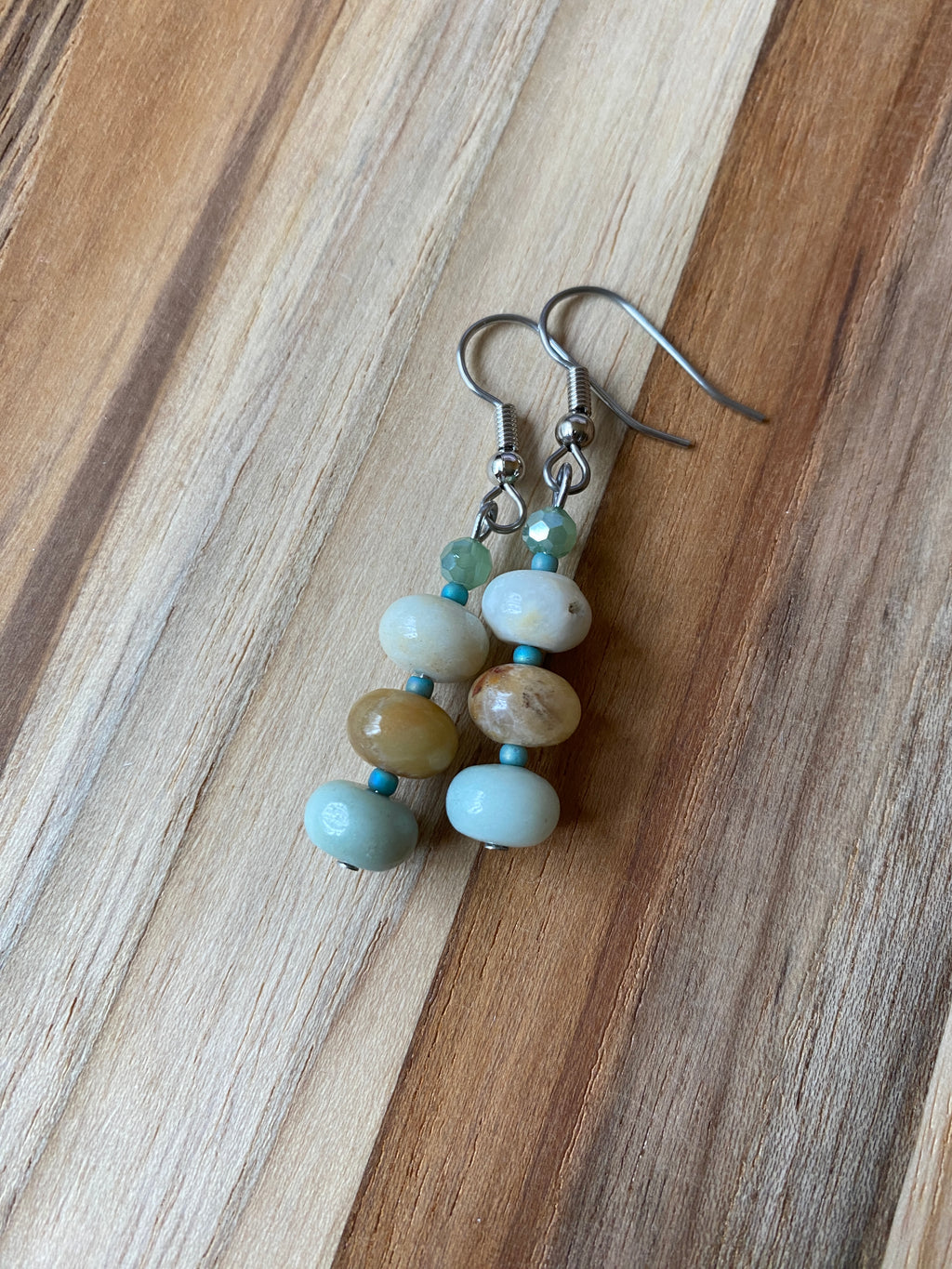 Amazonite & Crystal Earrings - My Urban Gems