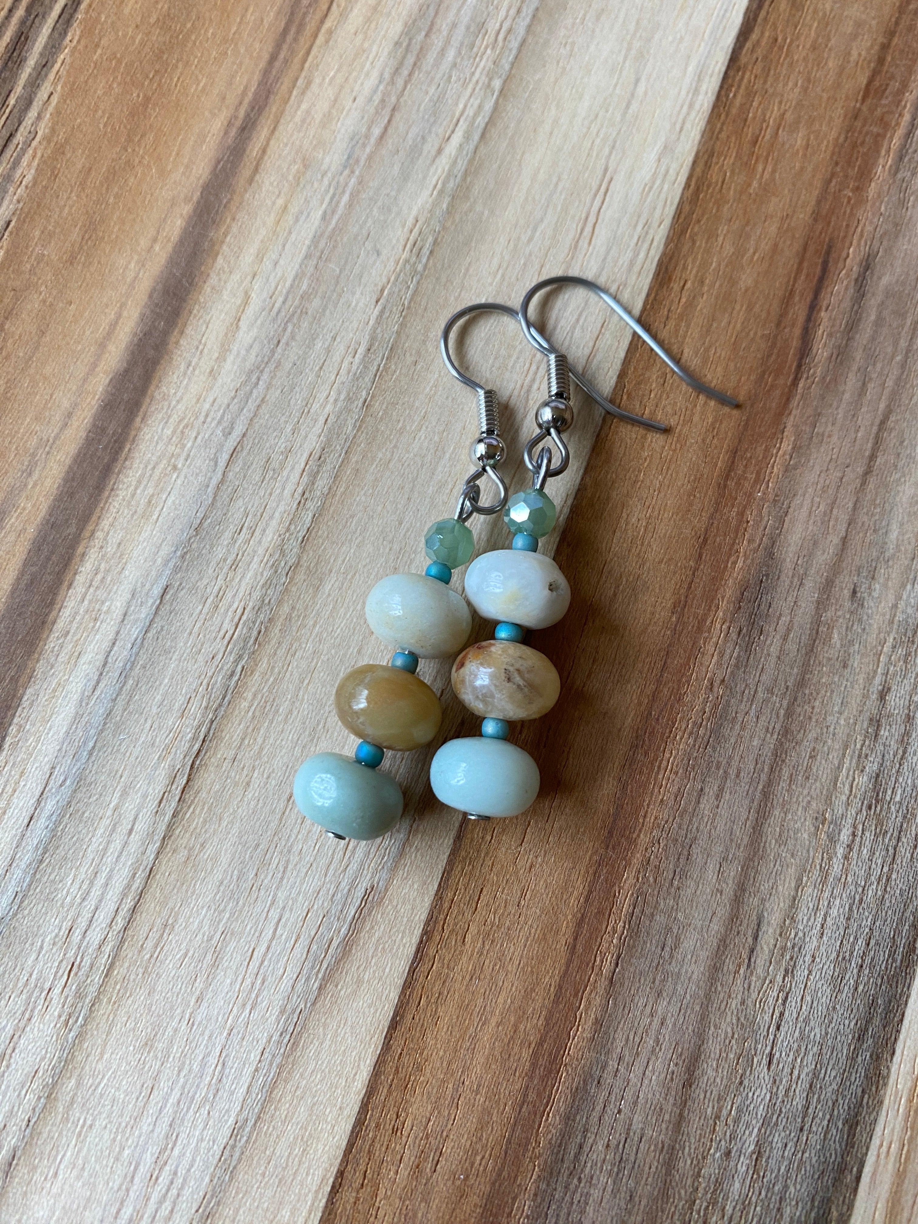 Amazonite & Crystal Earrings - My Urban Gems