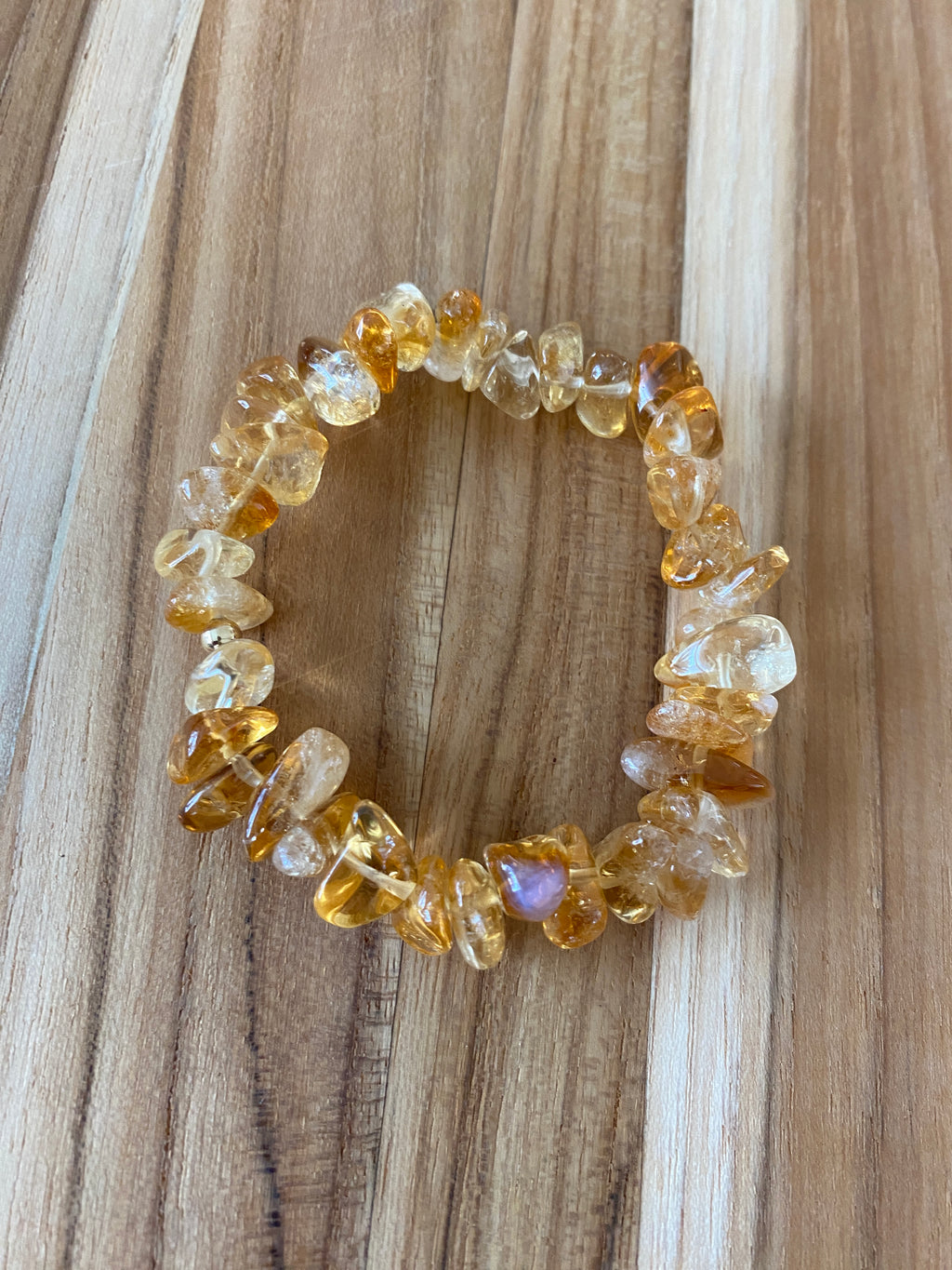 Citrine Smooth Tumbled Chip Bead Bracelet - My Urban Gems