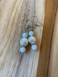 Freshwater Pearl and Moonstone Dangle earrings