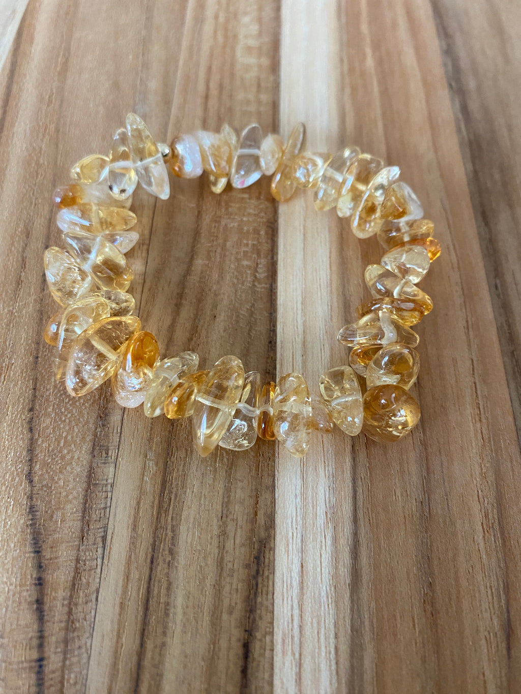 Citrine Smooth Tumbled Chip Bead Bracelet - My Urban Gems