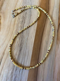 Dainty Minimalist Cream Seed Bead Beaded Necklace