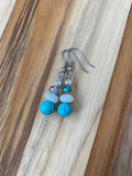 Turquoise, Moonstone & Crystal Dangle Earrings - My Urban Gems