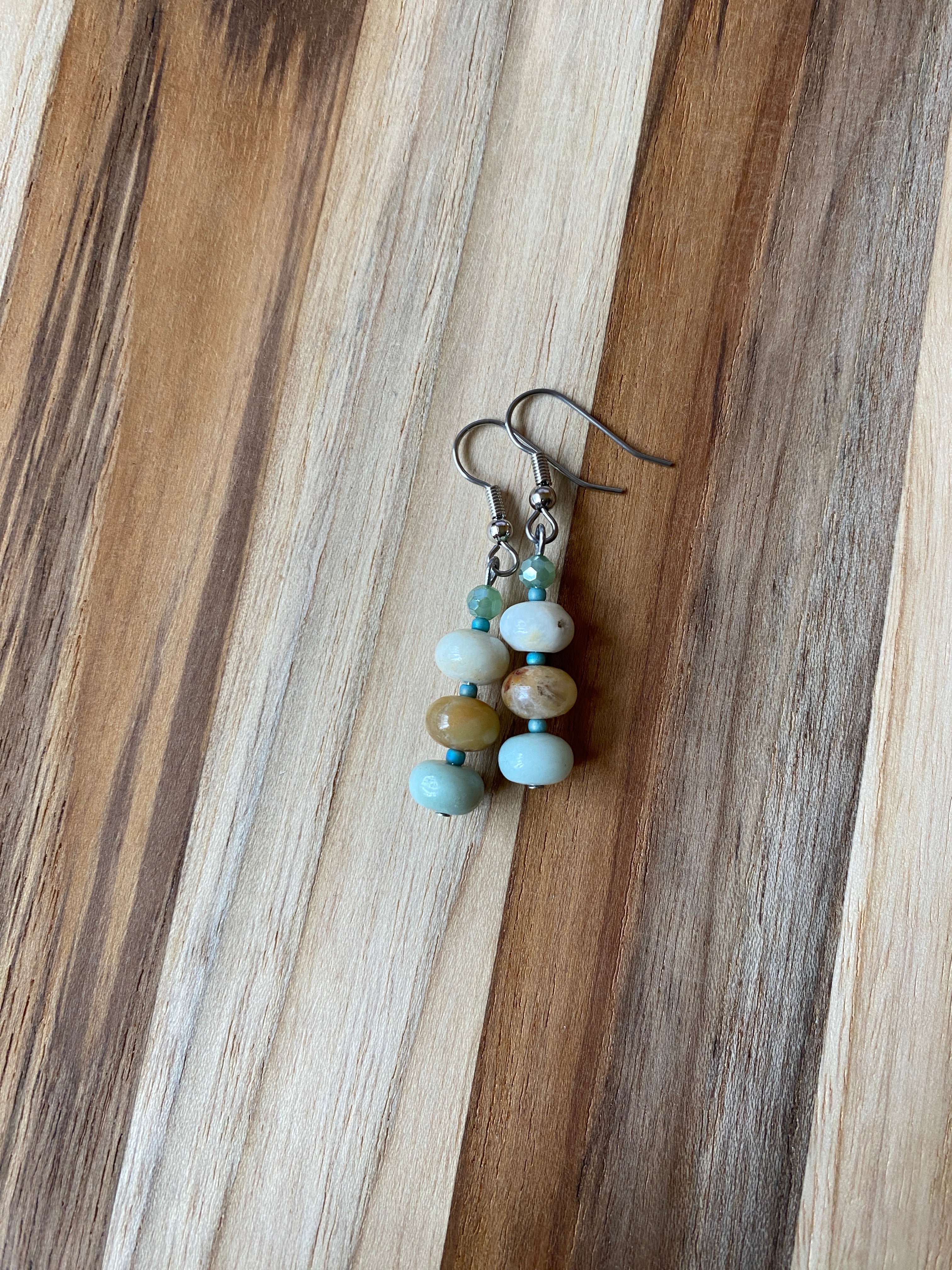 Amazonite & Crystal Earrings - My Urban Gems